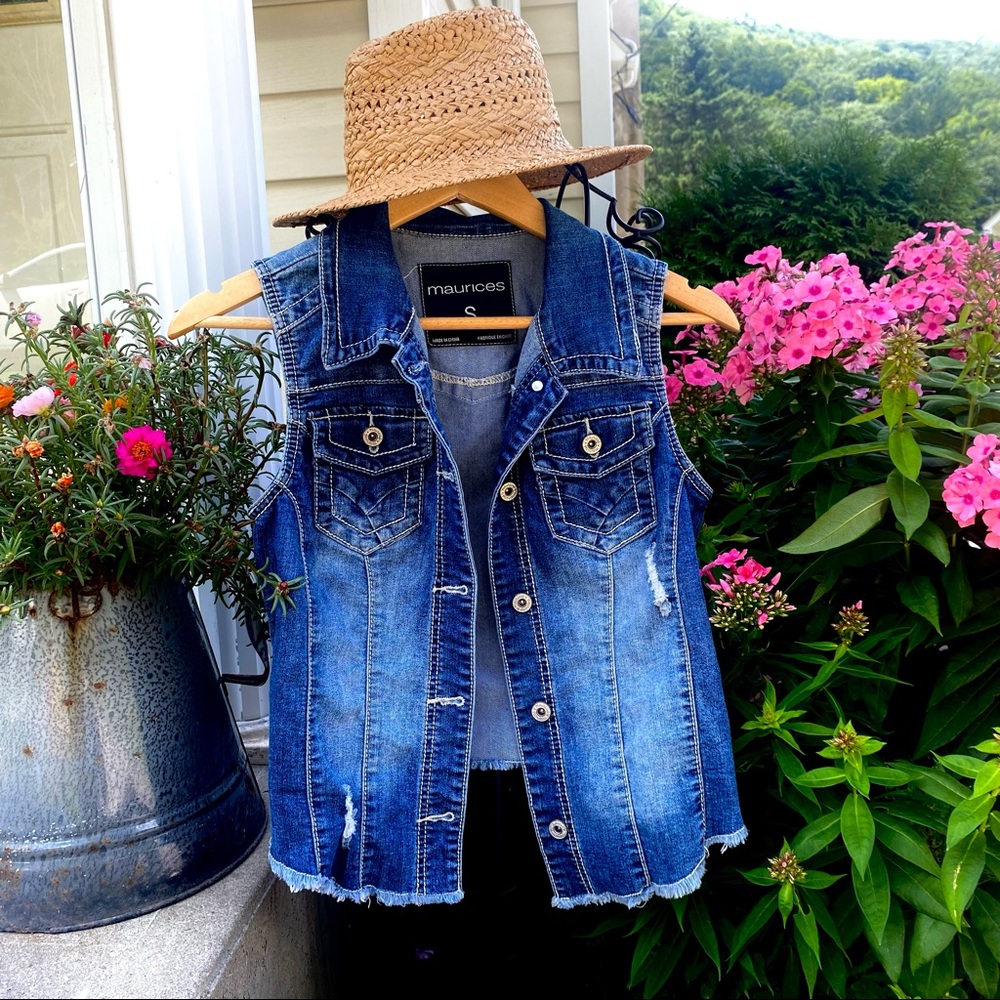 MAURICES | jean jacket vest